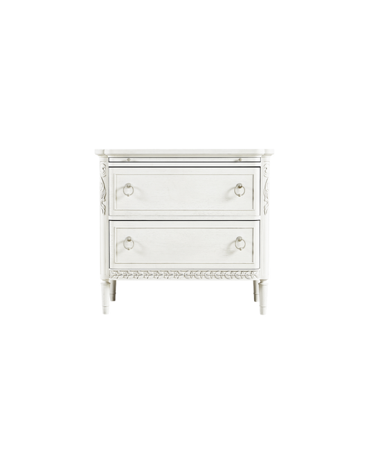 White Altostratus Nightstand