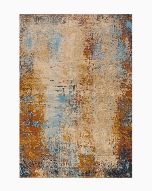 Canvas Art Silk Gold-Blue