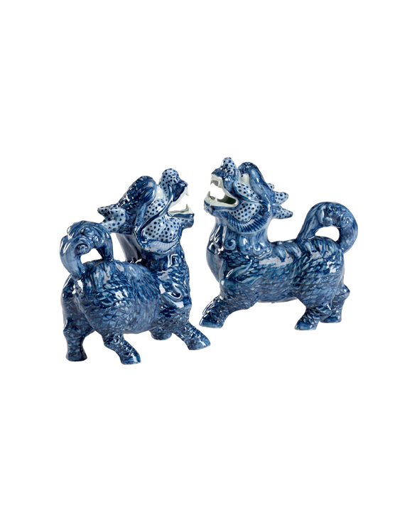 Blue Foo Dogs