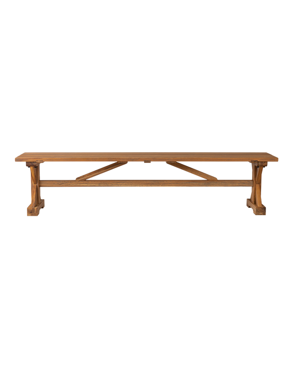 Teak 79" Dining Bench