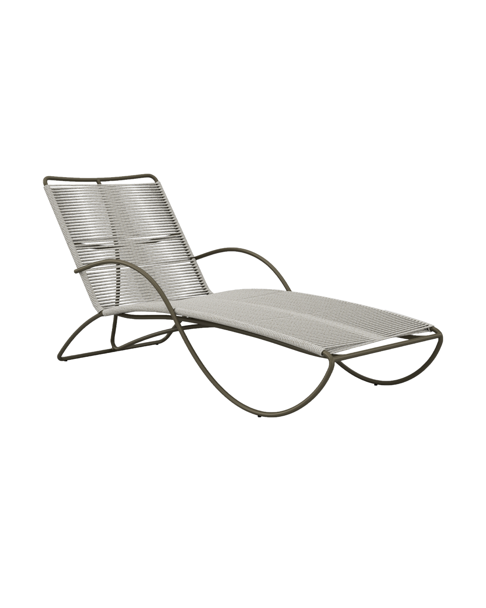 Walter Lamb Aluminum Contoured Chaise