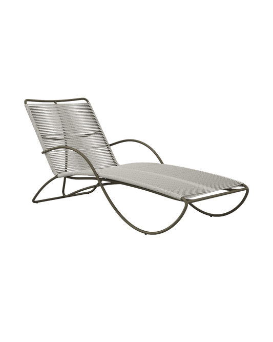 Walter Lamb Aluminum Contoured Chaise