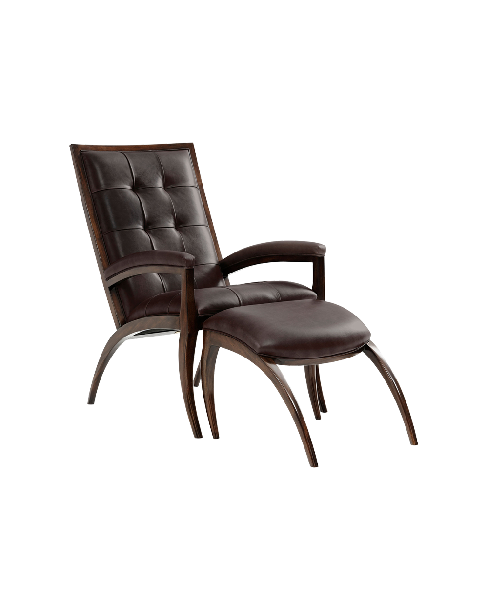 Arc Chair and Ottoman