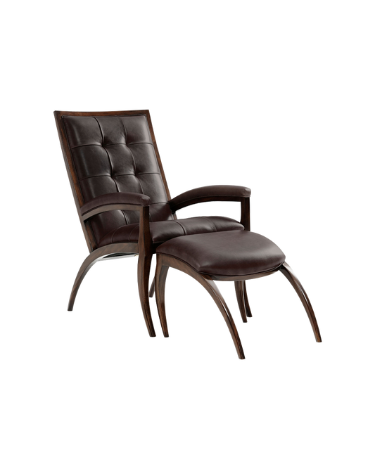 Arc Chair and Ottoman