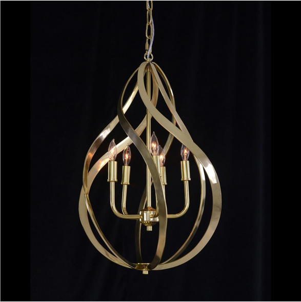 Brass Ribbons Pendant