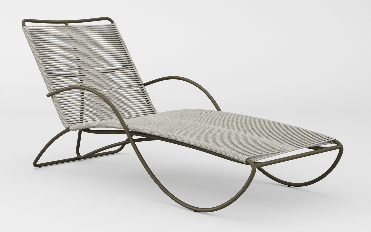 Walter Lamb Aluminum Contoured Chaise