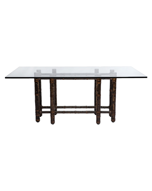 Black Bamboo Dining Table