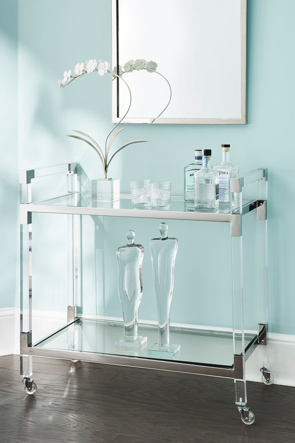 Acrylic Bar Cart