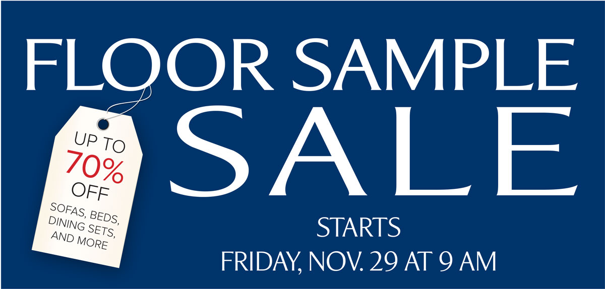 Floor Sample Sale at Sheffield Furniture & Interiors